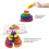 70 Stück Regenbogen-Kieselsteine 201510 cm Sortiersteine 8
