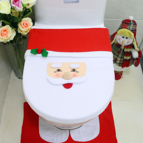 Weihnachtsmuster schimmelfestes Badset 56x58 cm