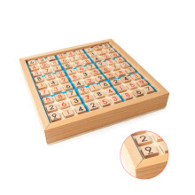 Tablero de Sudoku de madera 23x23x3,8 cm, 0,60 kg, Caja de color