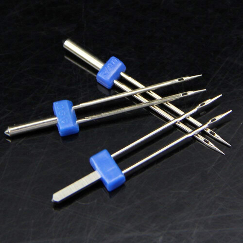3 Stück 2/3/4 mm Zwillingsnadeln - Silber 2