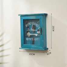Holz-Wand-Schlüsselschrank mit Acryl-Tür Retro langlebiger Schlüsselorganizer-Box