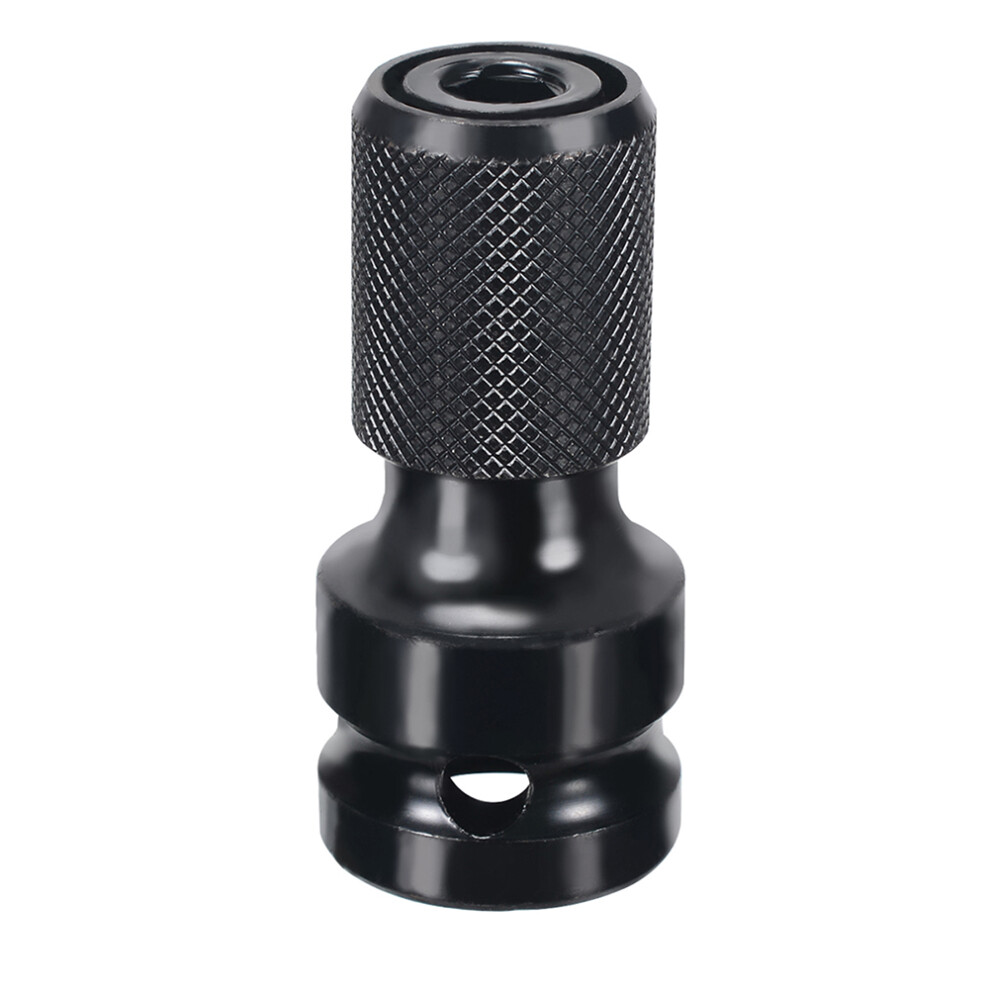 1/2 In Drive Power Impact Wrench 1/4 In Hex Shank Socket Adapter For Electric Wrench Quick Release Chuck Converter 7891320964249