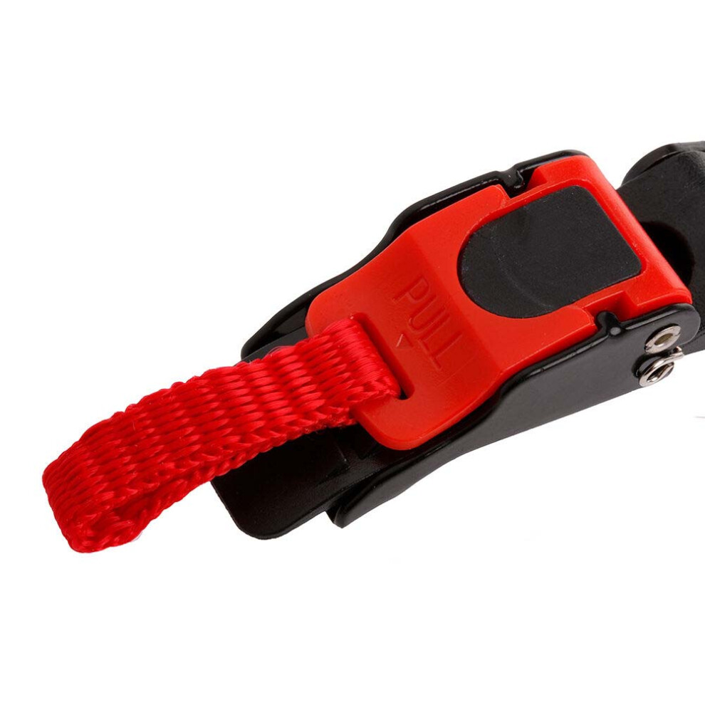 Atv Bike Helmet Clip Chin Strap Quick Release Pull Buckle For Suzuki Black/Orange 6921320964220