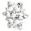 3D-Schneeflocken-Backform, silber, 192,5 cm, 130 g 2