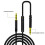 Cable de audio con micrófono, 1,2 m, 3,5 mm, blanco/rojo/dorado/negro 9