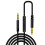 Cable de audio con micrófono, 1,2 m, 3,5 mm, blanco/rojo/dorado/negro 2