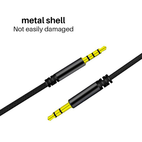 Cable de audio con micrófono, 1,2 m, 3,5 mm, blanco/rojo/dorado/negro 2