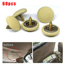 60 Stk Auto-Dachreparatur-Nieten, beige kariert, 20 mm