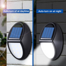10 LED Solar-Wandlampe 127,5 cm Weiß 1,2 V 1000 mAh