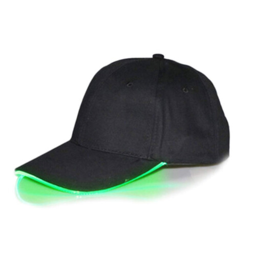 Sombrero con luz LED, 2 pilas, 50-58 cm sarga de algodón 1