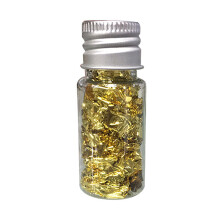 10 ml de copos de oro, decoración con hoja de oro, 5,522 cm