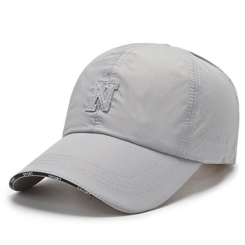 (light gray, 56-60 cm) Northwood N Letter Breathable Summer Baseball Cap For Men Women Letter Golf Caps Trucker Hat Hip Hop Snapback