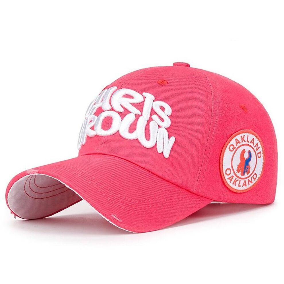 (rose red, 56-60 cm) [northwood]men Women Embroidery Letter Baseball Caps Cotton Outdoor Sports Cap Summer Dad Hat Oakland Trucker Cap