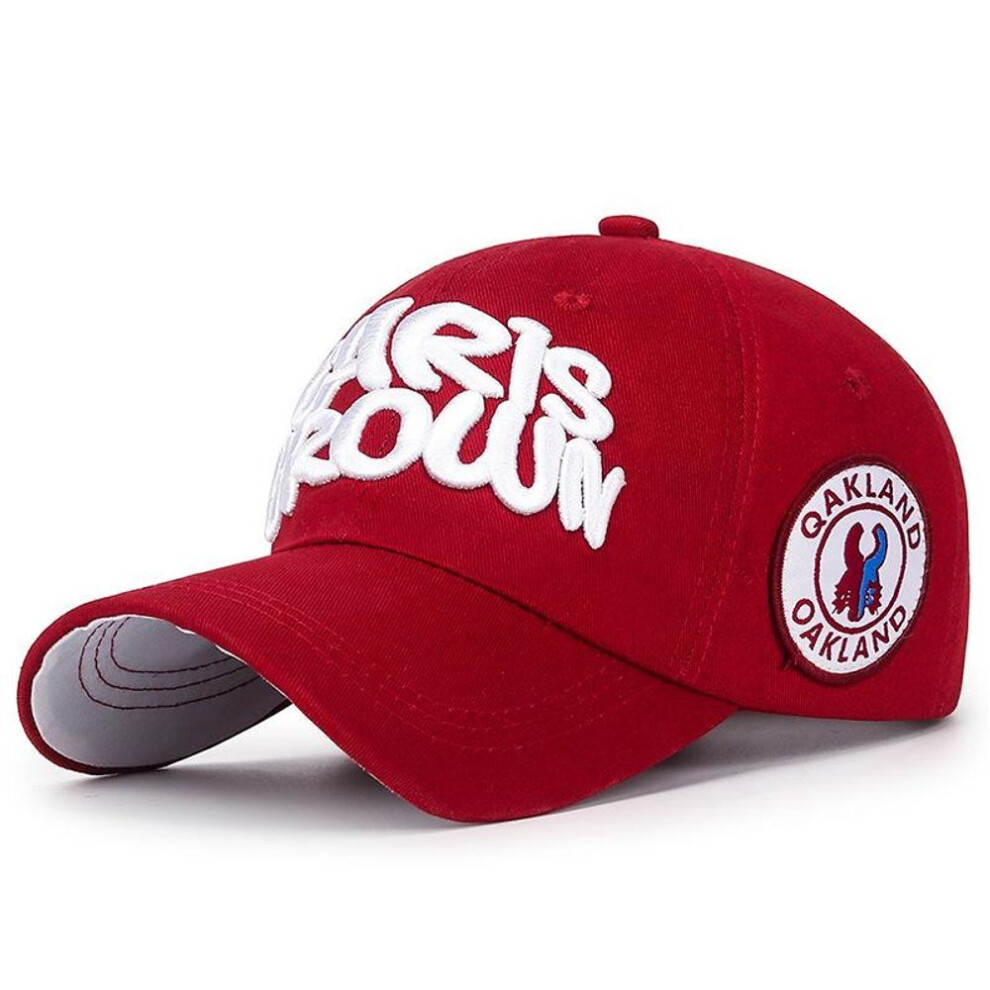 (wine red, 56-60 cm) [northwood]men Women Embroidery Letter Baseball Caps Cotton Outdoor Sports Cap Summer Dad Hat Oakland Trucker Cap
