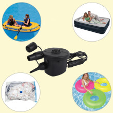 DC12V Luftpumpe 380 L/min, 11,7x10x11,4 cm, Schwarz
