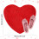 Herzförmiger Teppich - Rot - 50 x 60 cm - Polyester PVC 3