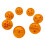 7 piezas de bolas de cristal Dragon Balls de 3,5 cm 4