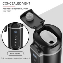 Taza calefactora eléctrica para coche 420 ml negro 70x70x230 mm