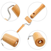 5D Rhinestone Holzroller 19x7,5 cm 88 g DIY