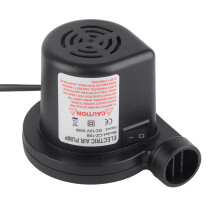 12V Pumpeninflator, 380 L/min, 11,7x10x11,4cm, Schwarz