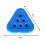 Posavasos inflable triangular de PVC 54 cm de largo 6,5 cm 5