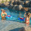 Posavasos inflable triangular de PVC 54 cm de largo 6,5 cm 6