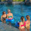 Posavasos inflable triangular de PVC 54 cm de largo 6,5 cm 4