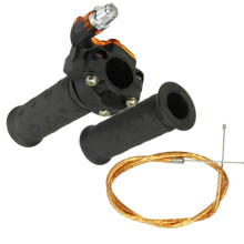 Conjunto de empuñadura de acelerador giratorio y cable para mini moto 47cc 49cc para pocket bike