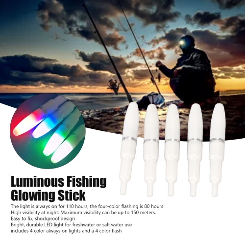 5 piezas de boyas LED para pesca CR2425 56.5x8mm Glow 2