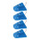 4er-Pack Blaues Plastik Rundes Bauch-Sprungbrett Boot 15