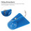 4er-Pack Blaues Plastik Rundes Bauch-Sprungbrett Boot 4