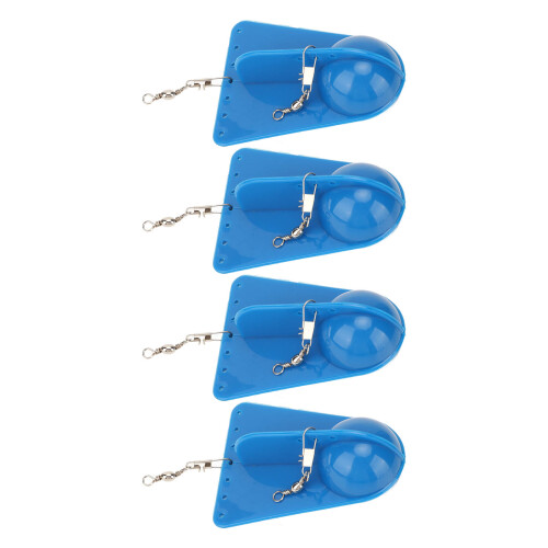 4er-Pack Blaues Plastik Rundes Bauch-Sprungbrett Boot 1
