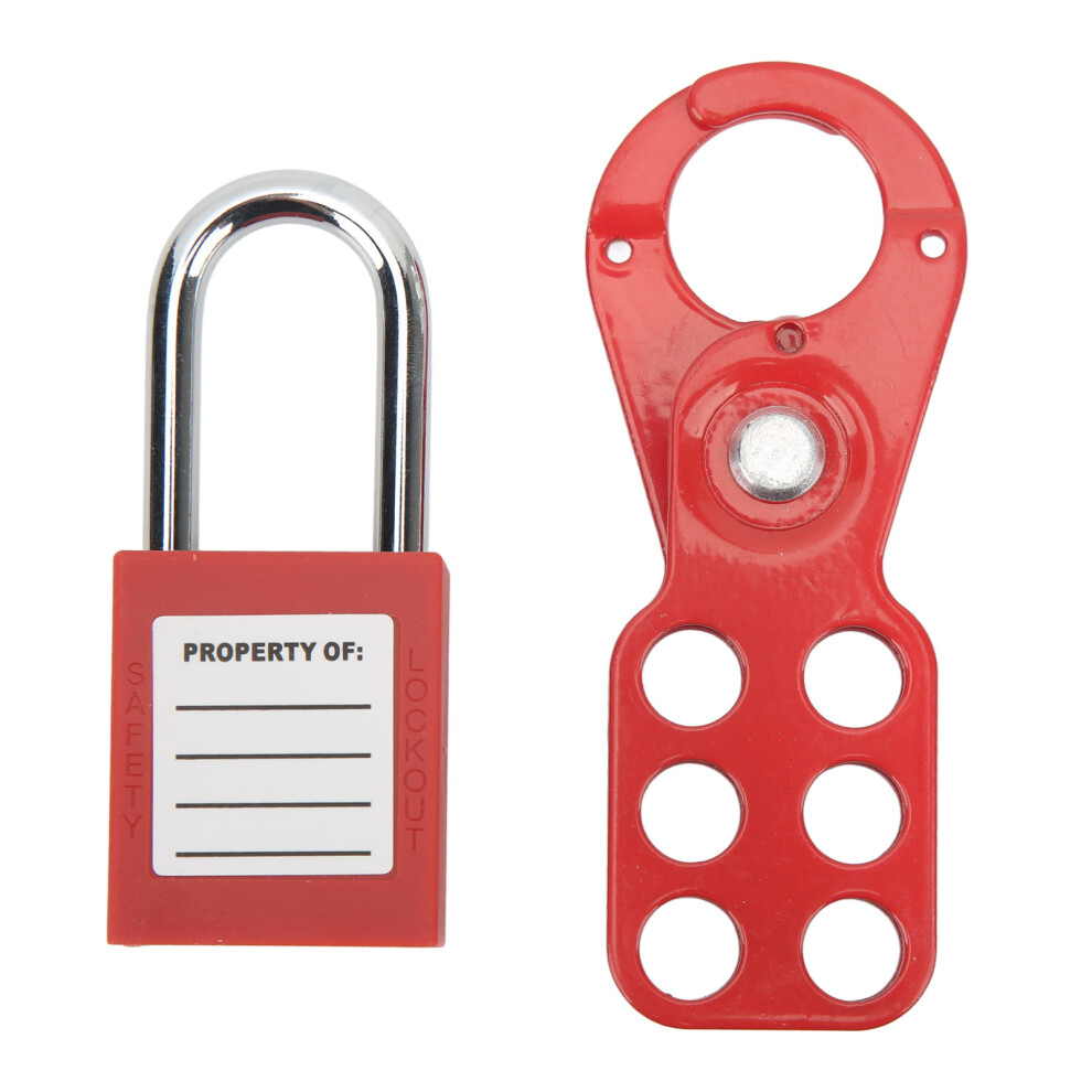 Lockout Tagout Kit With Safety Hasp Padlock Loto Tag Keys Tamper Proof For Industrial Equipment 1In/25Mm Shackle 4921320969524