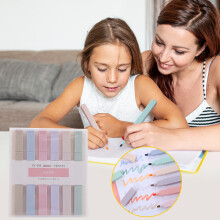 6-teiliges Highlighter-Set, in verschiedenen Farben, 12,8 cm