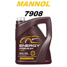 MANNOL 5L 7908 Energy 5W30 Premium Synthetic Engine Oil API SN CH-4