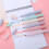 6-teiliges Highlighter-Set, in verschiedenen Farben, 12,8 cm 4