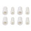 Convertidor de expulsor de saliva 10 pares de PP blanco 4