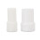 Convertidor de expulsor de saliva 10 pares de PP blanco 11
