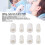 Convertidor de expulsor de saliva 10 pares de PP blanco 3