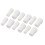 Convertidor de expulsor de saliva 10 pares de PP blanco 6