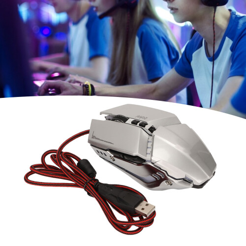 Ergonomische Gaming-Maus 1200/1600/2400/3200 Silber