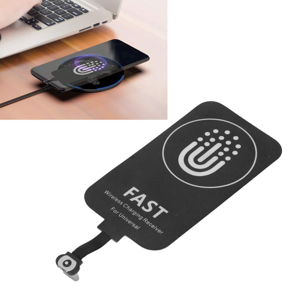 Type C Wireless Charger Universal Ultra Slim Wireless Charging Receiver Patch With Magnetic Charging Line For Huawei 10W 3051320975483