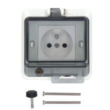 Außen FR-Stil IP66 1-Gang Steckdosenbox 250 V 16 A