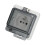Caja de enchufe exterior IP66 Estilo FR de 1 módulo 250V 16A 10