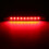 12V 18 LED Lichtleiste Schwarz 122x13x9mm Blinksignal 9