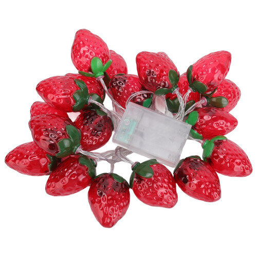 Erdbeer-Lichterkette 20LEDs 9.8ft Warm 3AA
