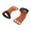 2pcs Gymnastics Palm Protector Imitation Leather Three Fingers Hand Grip for Pull Up Weight Lifting Training Brown 5