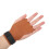 2pcs Gymnastics Palm Protector Imitation Leather Three Fingers Hand Grip for Pull Up Weight Lifting Training Brown 9