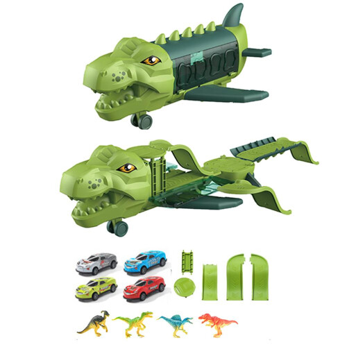 Dinosaurier Auto Flugzeug Pull Back 80x36x19cm Farbe 1