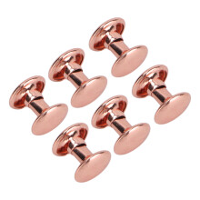 Roségold Leder-Nieten 300 Sets 6x8/7x8/8x8mm